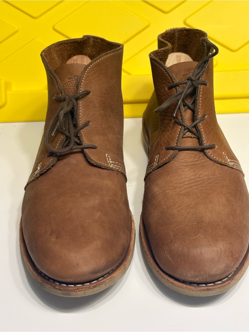 Wolverine Brown Leather Men's Chukka Boots